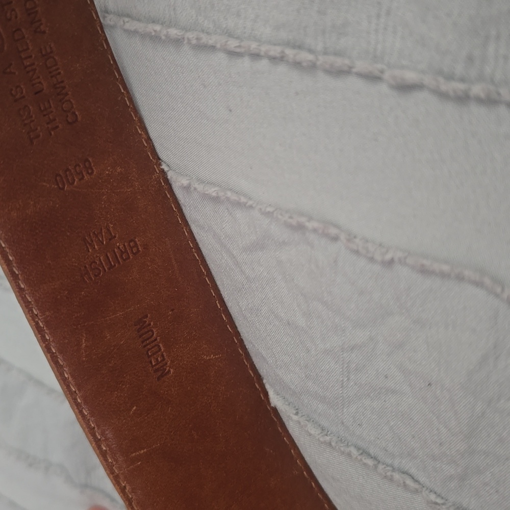 Coach Brown Leather Belt with Gold Buckle - Picture 3 of 7